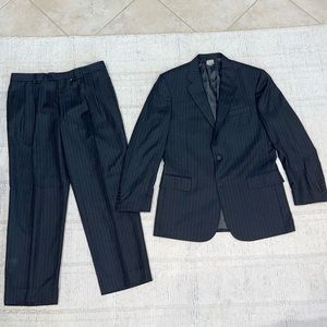 Jos. A. Bank charcoal gray pinstripe suit